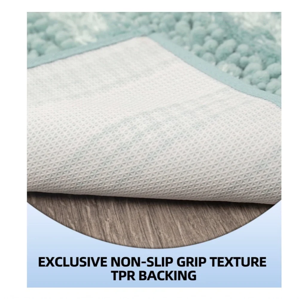NEW Luxury Chenille Shaggy Non-Slip Bathroom Rug 24